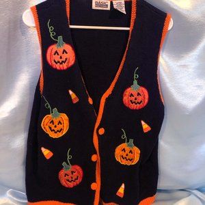 campy vintage halloween vest